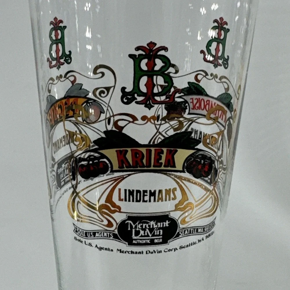 Beer‎ Liquor Glasses Lot of 5 Market St Seagrams Kriek King Stefans Barware